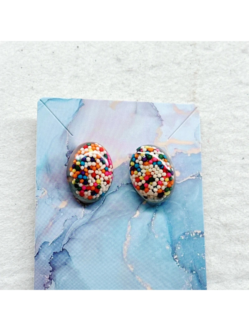 5549gc. Resin Handmade Candy Earrings
